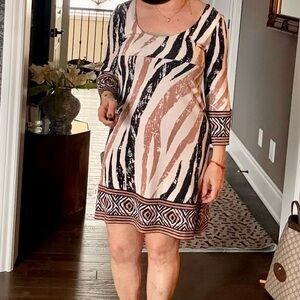 Diane Von Furstenberg Vintage Animal Print Dress
